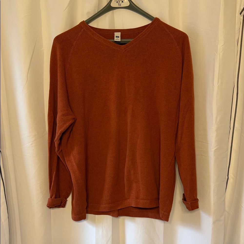 GAP Burnt Orange V-Neck Sweater